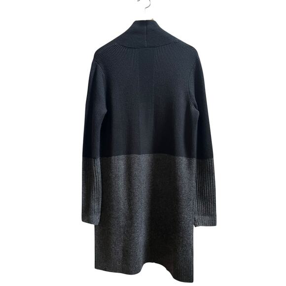 Lululemon Restful Intention Open Wrap Longline Sweater Black Grey Size 8 - Picture 3 of 13